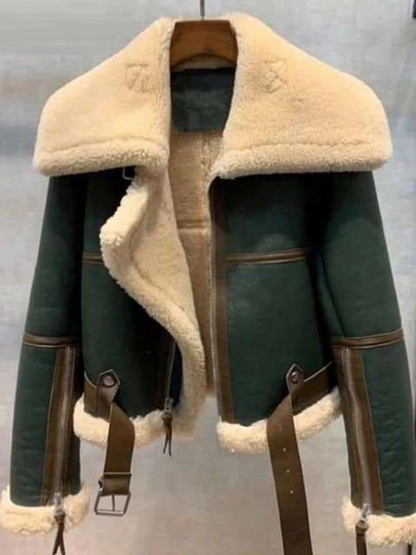 B3 Bomber Cropped Shearling Jacket Bombers Jacket